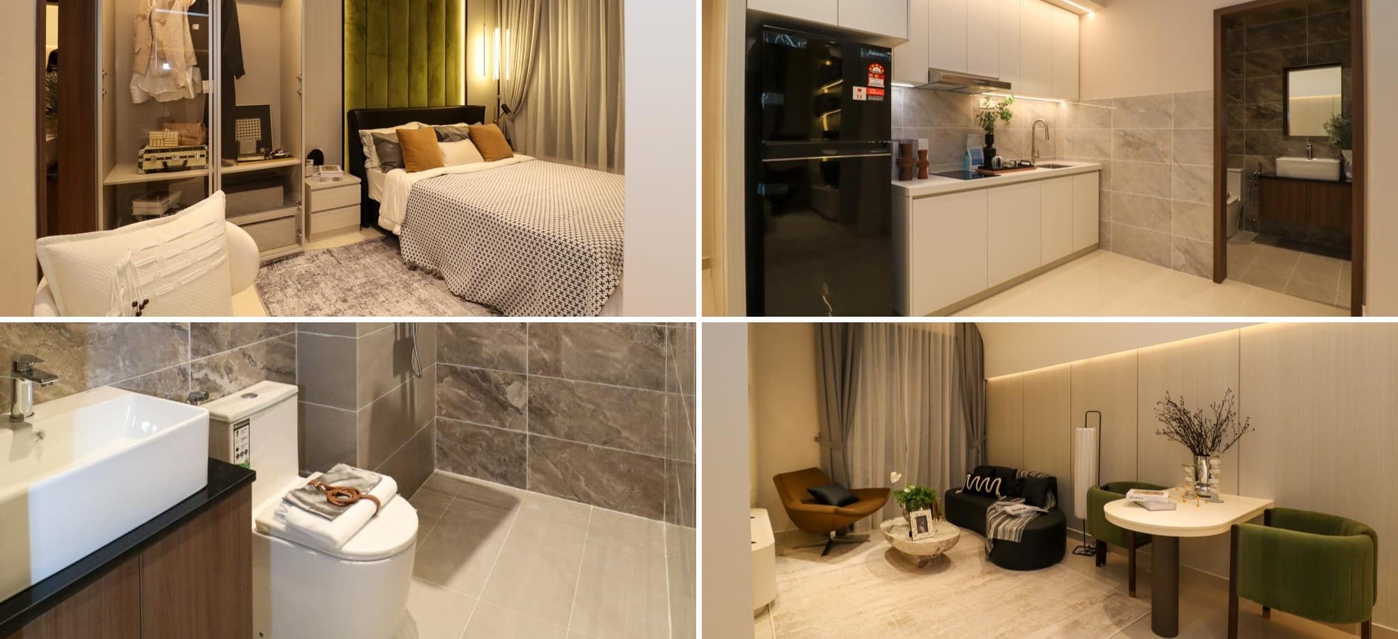Type A show unit illustrating The Iconic partial furnishing package
